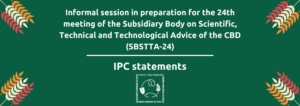 informal-session-in-preparations-of-the-twenty-fourth-meeting-of-the-subsidiary-body-on-scientific-technical-and-technological-advice-of-the-cbd-sbstta-24