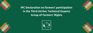 declaration-du-cip-sur-la-participation-des-agriculteurs-au-troisieme-groupe-dexperts-techniques-ad-hoc-sur-les-droits-des-agriculteurs